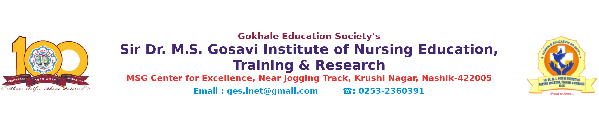 Sir Dr. M.S. Gosavi Institute of Nursing Education, Training and Research